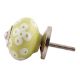 Lime Green Floral Ceramic Knobs Online